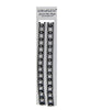 Dazzle - Sparkling Circular Crystals Set in Black Bra Straps - Strapletz