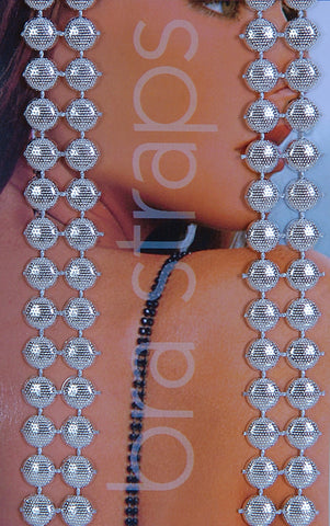 DOUBLE DOT Silver Embellished Bra Straps